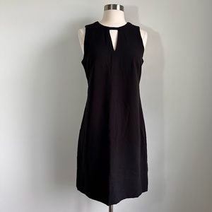 White House Black Market Black Sheath Dress Sz 6